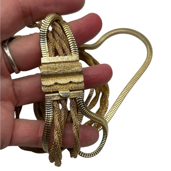 Vintage CoroCraft Multi Chain Graduated Necklace - Picture 3 of 5